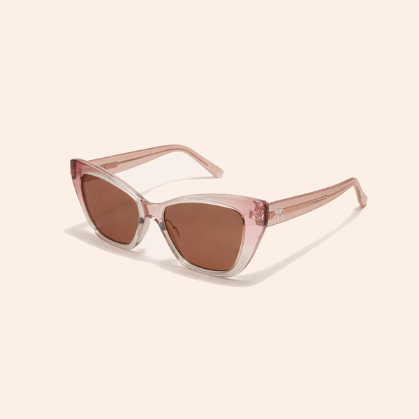 Blush pink cat eye sunglasses for women — Rangrays