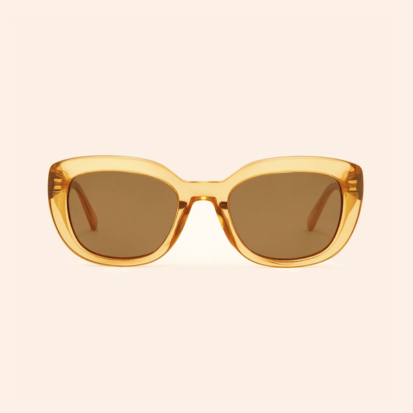 Honey amber cat eye sunglasses for women — Rangrays