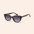Allure black retro cat eye sunglasses for women — Rangrays