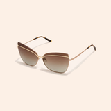 Amber warm-toned cat eye sunglasses for women — Rangrays