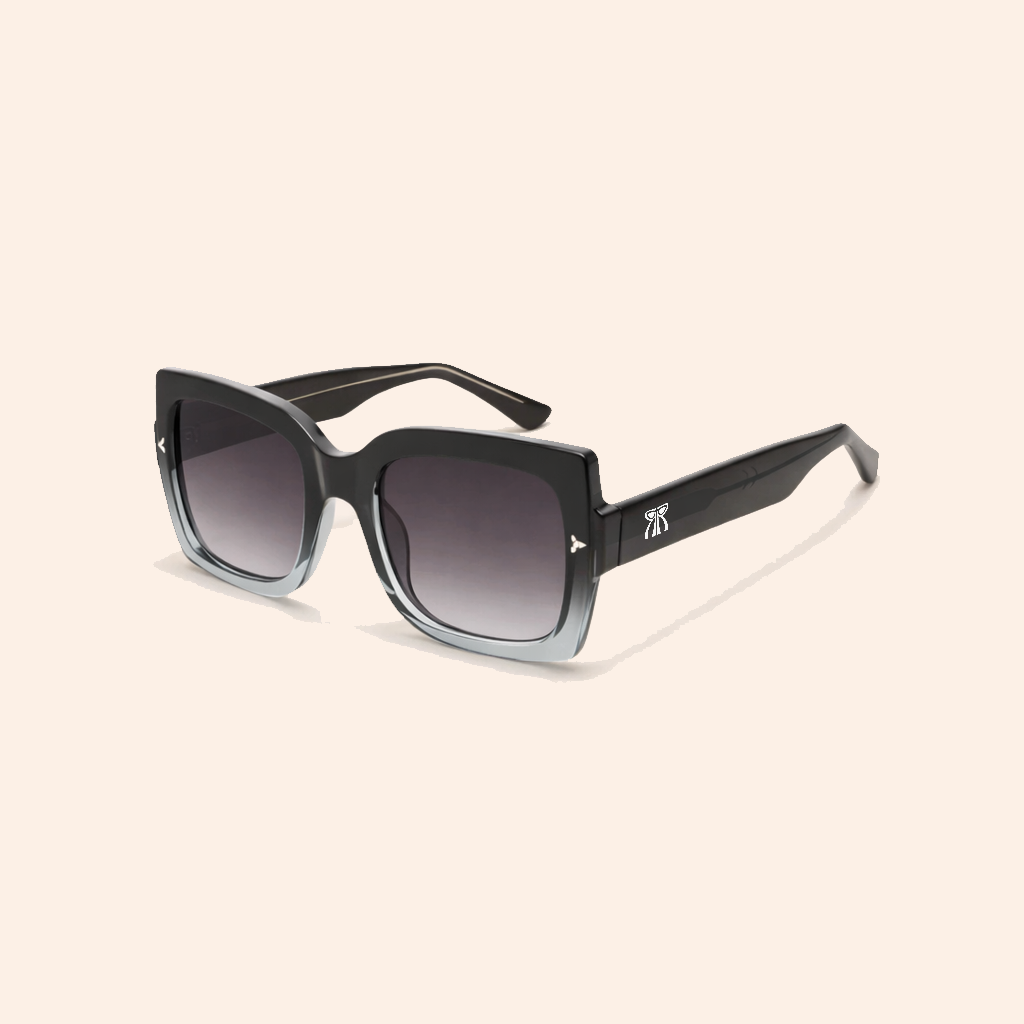Midnight Veil oversized black cat eye sunglasses for women — Rangrays